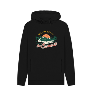 Black The Summit Organic Cotton Hoodie