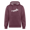 Deadbyrd Logo Organic Cotton/Recycled Polyester Hoodie - heather burgundy