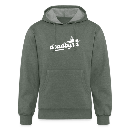 Deadbyrd Logo Organic Cotton/Recycled Polyester Hoodie - heather military green