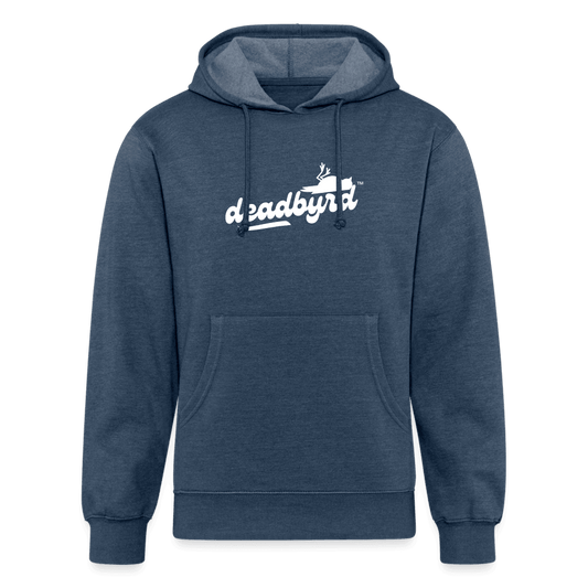 Deadbyrd Logo Organic Cotton/Recycled Polyester Hoodie - heather navy