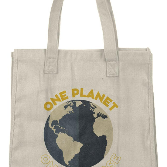 One Planet One Purpose Hemp Market Tote