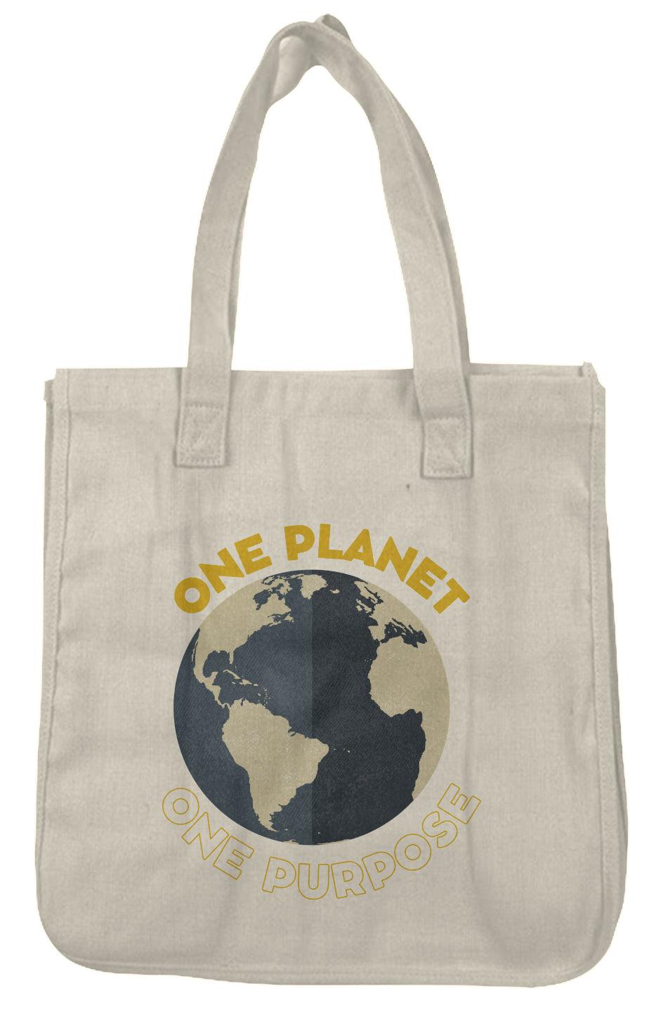 One Planet One Purpose Hemp Market Tote