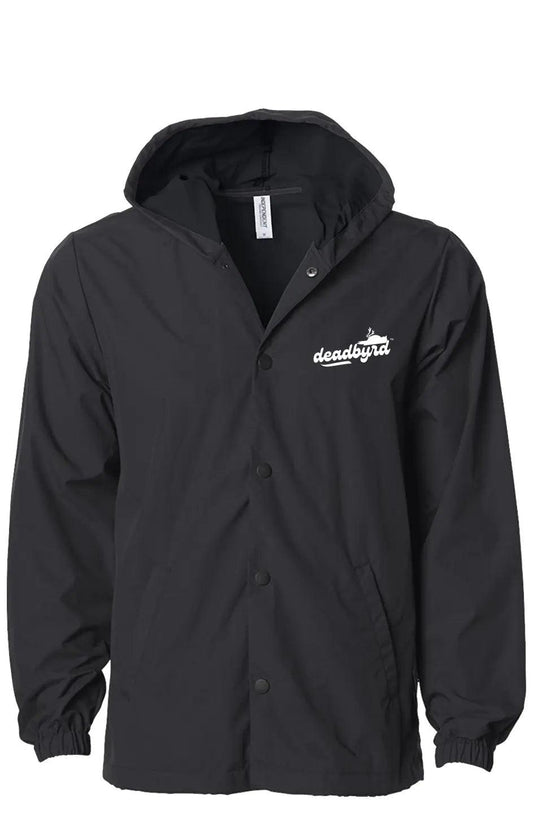 Deadbyrd Black-On-Black-Water-Resistant Windbreaker - Deadbyrd