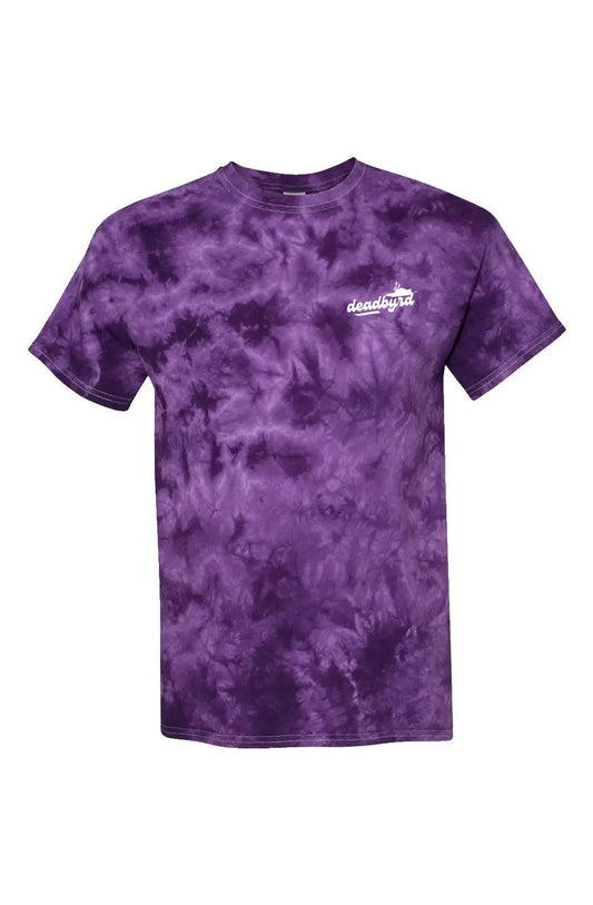 Deadbyrd Logo Crystal Wash T-Shirt- Purple - Deadbyrd