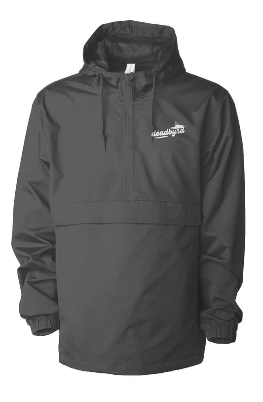 Deadbyrd Logo Water Resistant Anorak Jacket- Graphite - Deadbyrd