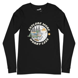 Explore More Worry Less Long Sleeve Tee Deadbyrd